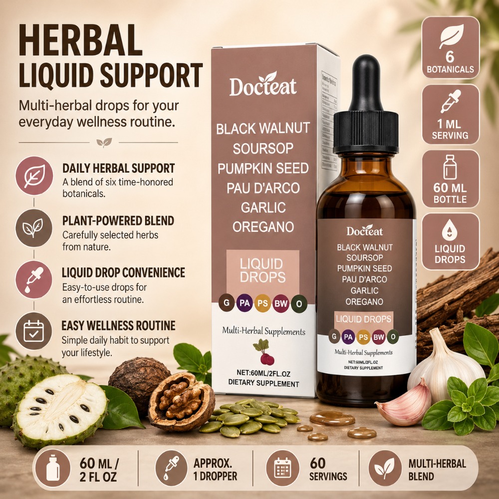دوكتيت قطرات سائلة من الجوز ال - مراجعة Herbal Wellness Liquid وسعره