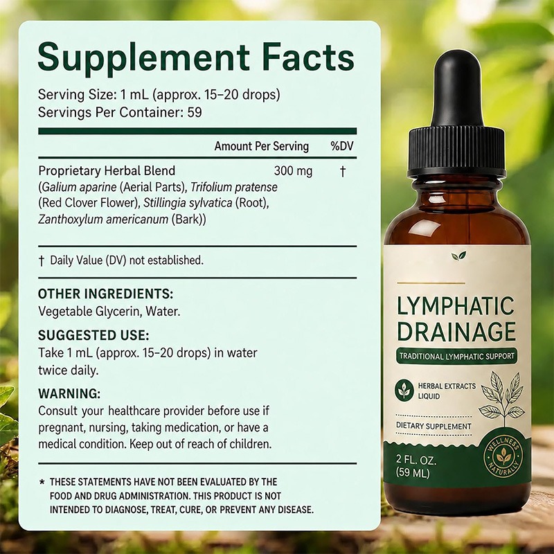 59 مل قطرات تفريغ ليمفاوي طبيع - مراجعة Herbal Wellness Liquid وسعره