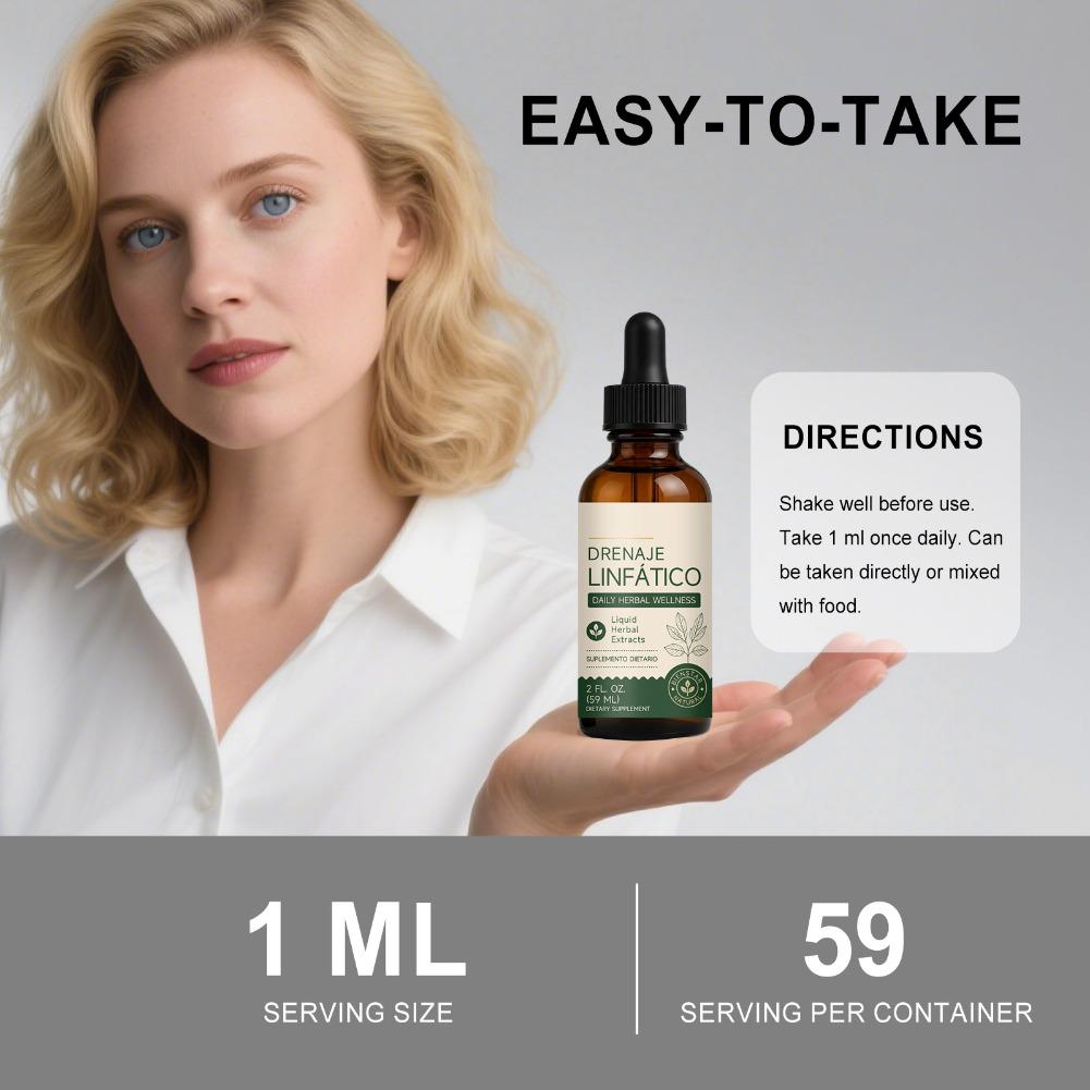 59 مل قطرات تفريغ ليمفاوي طبيع - مراجعة Herbal Wellness Liquid وسعره